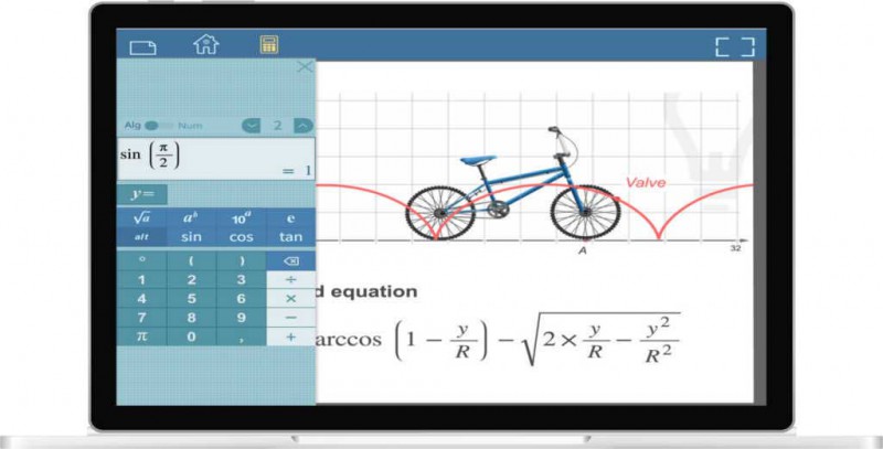 Example of activity of Cabri Express on laptop