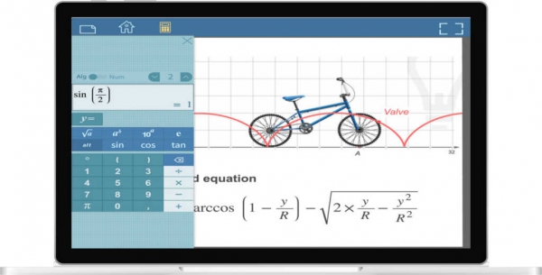 Exemple d'activité de Cabri Express sur laptop